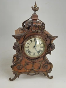 Antique German Lenzkirch Brass Inlaid Bracket Clock - Picture 1 of 16