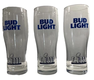 3 Bud Light Glasses Atlanta Super Bowl LIII 53 New England Patriots vs LA Rams - Picture 1 of 10