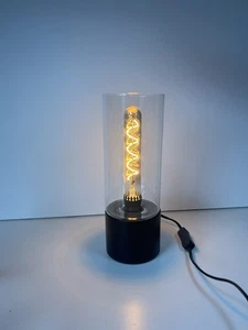 Lampada da tavolo Ikea Mackebo usata cilindro luce vetro - Foto 1 di 14