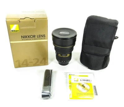 Lente Nikon 14-24 mm montaje F f/2,8G ED AF-S Nikkor SN:255717 CAJA ABIERTA (VIDEO/LEER) Foto 1 de 4