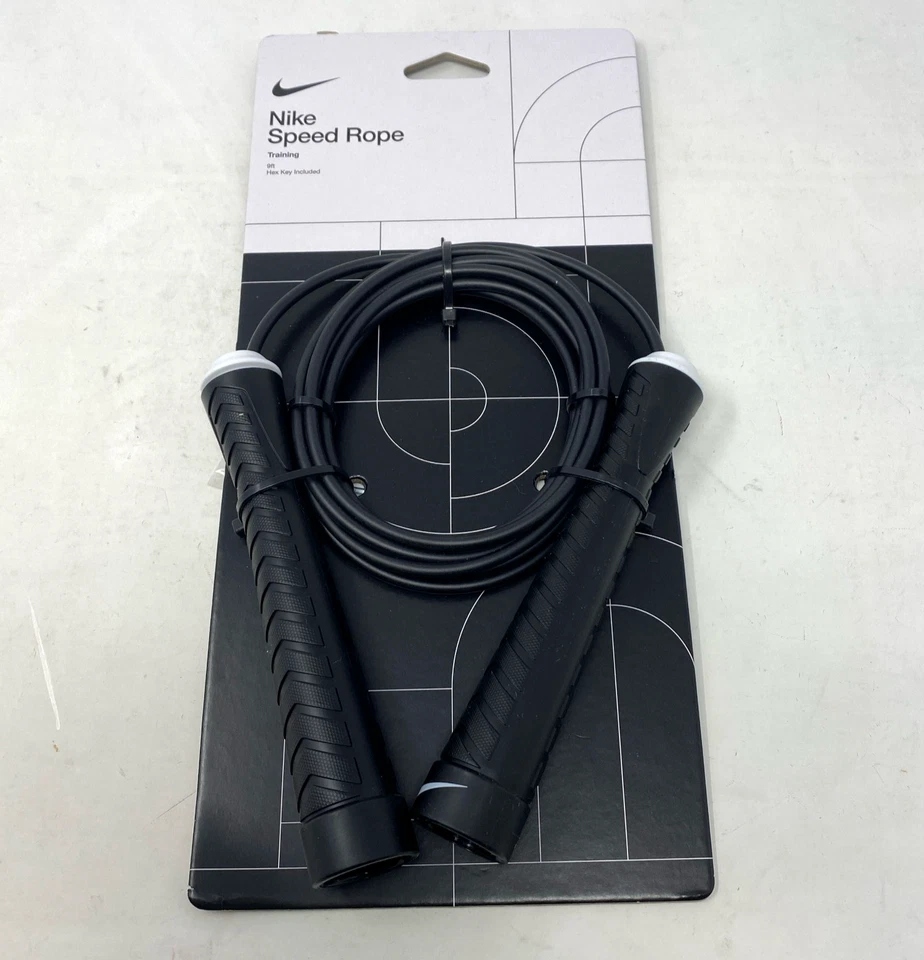Nike Fundamental Weighted Jump Speed Rope Training (Black/White) - 9ft