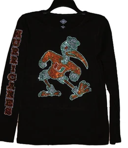 Hurricanes rhinestone long sleeved shirt XS S M L XL XXL 1X 2X 3X 4X 5X - Picture 1 of 9