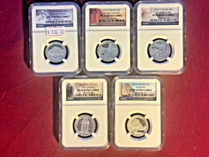 2010 S Proof Silver Proof Quarter Set NGC PF70 Ultra Cameo National Parks 🔥! - Picture 1 of 13