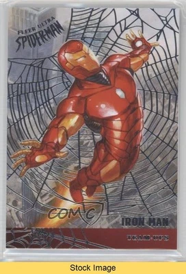 2017 Fleer Ultra Marvel Spider-Man Team Ups Web Foil Iron Man #TU6 READ - Image 1 of 3