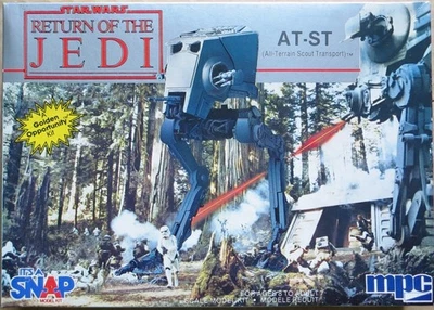 MPC AT-ST 1/54 Scale Plastic Model Kit Star Wars ROTJ Mandalorian - Image 1 of 2