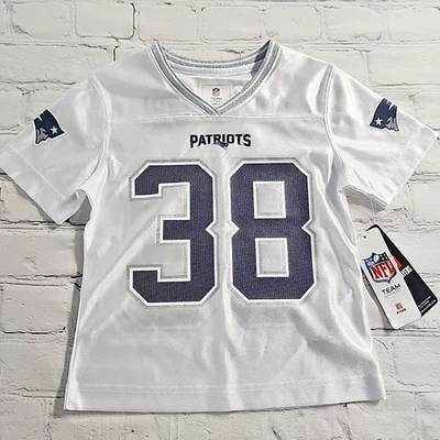 NFL молодежи New England Patriots Джерси рубашка #38 Стивенсон девочек средний 7/8 новый - Изображение 1 из 4