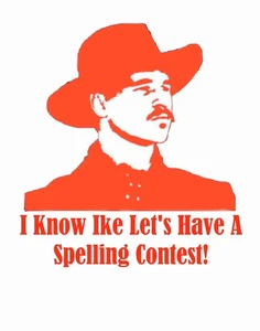 Doc Holliday Tombstone  t shirt Heat Transfers Iron On  Lite Dark Fabrics 8x10 - Picture 1 of 1