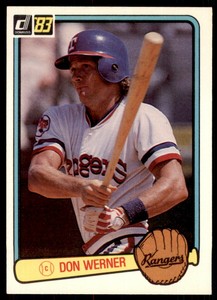 1983 DONRUSS DON WERNER TEXAS RANGERS #593