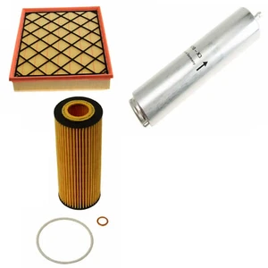 x3 Filters AIR +FUEL +Engine motor OIL Filter Kit for BMW 2009-2013 x5 xDrive35d - Picture 1 of 4