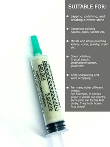 Diamond Paste Compound Polishing Lapidary 800 (L) Grit 5 Grams (USA MADE) - Picture 1 of 12