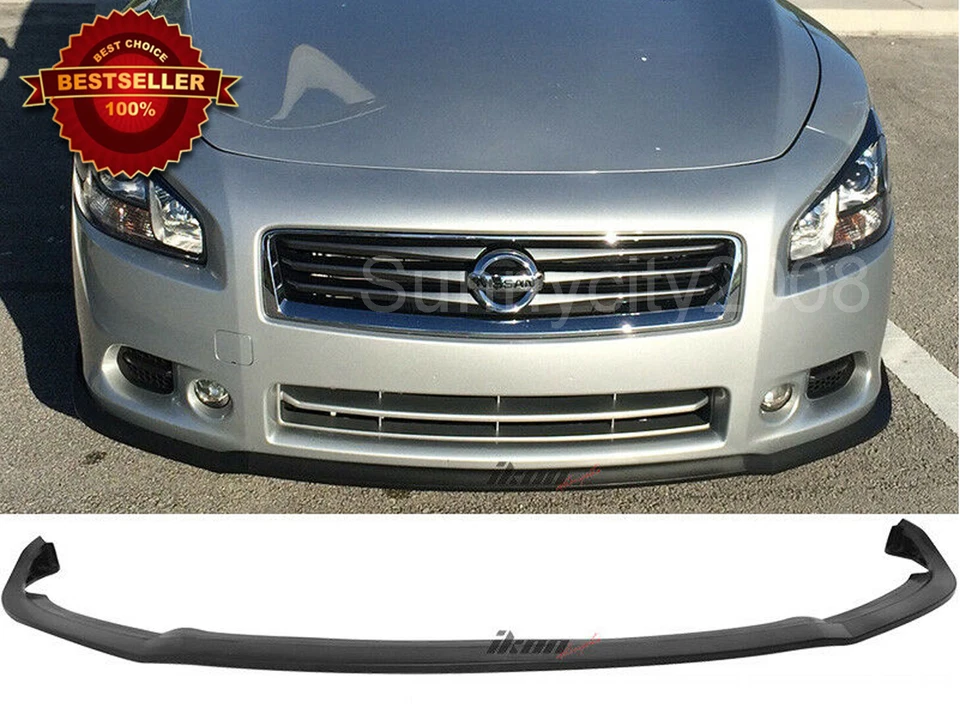 Fit 09-15 Nissan Maxima CS Style Urethane Bumper Lip Spoiler Diffuser Splitter - Image 1 of 1