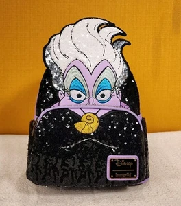 Loungefly Disney Villains Ursula Sequin Little Mermaid 35th Mini Backpack NEW - Picture 1 of 14