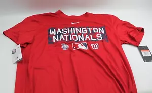 NIke Washington Nationals MLB Size Large Red Shirt Dri-Fit - Picture 1 of 5