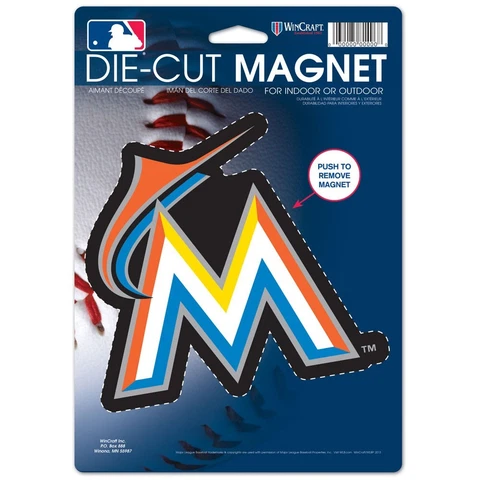 MIAMI MARLINS OFFICIAL LOGO DIE CUT MAGNET BRAND NEW WINCRAFT 👀 Cover