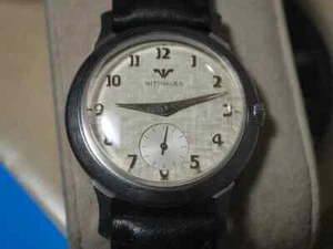 Vintage Wittnauer Longines SS 17J Linen Dial Vintage Watch Manual Wind - Picture 1 of 8