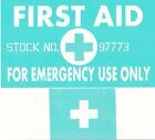 STENCIL SET FOR ALLIED USE WW2 1943/4 WILLEYS JEEP FIRST AID KIT BOX 9&quot;X 5&quot;