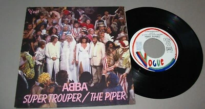 ABBA  (SP 45t 7")  Super trouper - The piper - Photo 1/2