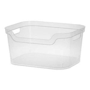 Confezione 6 Pattumiere Sterilite Grande Aperto in Plastica, Trasparente, 14,25" L x 11" L x 7" H - Foto 1 di 3