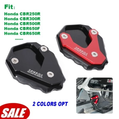 For HONDA CBR250R/300R/500R CB125R/250R CNC Side Stand Kickstand Extension Plate - Image 1 of 4