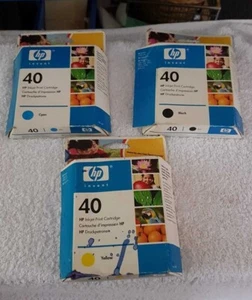 Genuine OEM HP 40 51640 Black/Cyan/Magenta/Yellow Ink Cartridges Out of Date - Picture 1 of 13