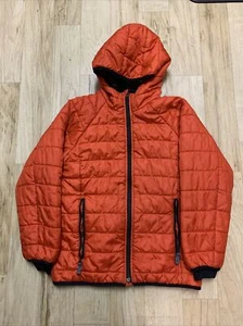 Gap Kids Boys' Lightweight Puffer Jacket Coat Size L Regular Orange Primaloft - Picture 1 of 8