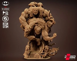 Dc Bane and Batman Fan Art Resin Statue 16inches -made to order- - Picture 1 of 4