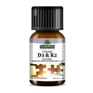 Nature's Answer Vitamin D3 & K2 15 ML - Supports Immune, Bone & Heart Health - Picture 1 of 6