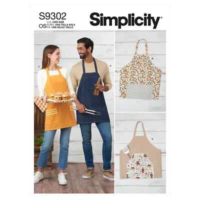 Simplicity Sewing Pattern S9302 Unisex Aprons - Image 1 of 4