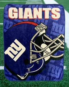 Vintage The Northwest NFL "New York Giants" 50" x 60" Plush Fleece Blanket - Picture 1 of 5