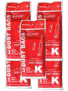 15 Royal Dirt Devil Stick Vac Type K Allergy Vacuum Bags All Dirt Devil Stick... - Picture 1 of 3