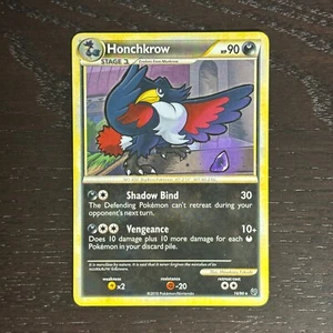 Honchkrow 16/90 Pokemon Undaunted HS Regular Rare Card HP - Picture 1 of 2