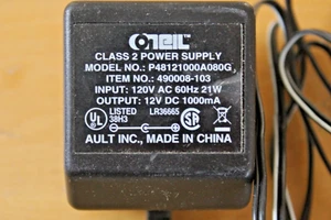 Oneil P48121000A080G Class 2 AC Power Supply Charger Adapter RT Angle 490008-103 - Picture 1 of 4