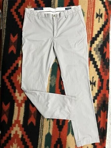 Pantalones Polo Ralph Lauren Para Hombre 36 Calce Clásico Caqui 5 Bolsillos Algodón Sarga Mezcla - Imagen 1 de 12