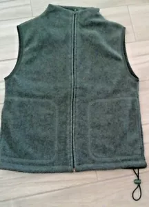 Sonoma Women Solid Green Funnel Neck Poly Blend Fleece Vest Size S - Picture 1 of 3