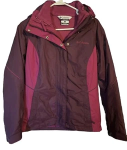 Columbia Sportswear Interchange OMNI-TECH Jacket Womens Small Purple Pink - Picture 1 of 8