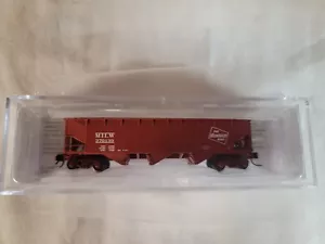 Bluford Shops N Trains #370139 Milwaukee Road 3-Bay Offset Side Hopper Car 74184 - Picture 1 of 3