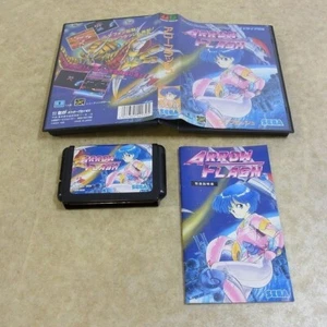 Arrow Flash MegeDrive MD Genesis Sega Used Japan Boxed Tested Working 1990 - Picture 1 of 4