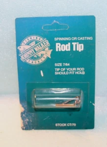 NOS Johnny Walker Angelgerät Spinn- oder Castingrute Spitze CT/70 Größe 7/64 Vintage - Bild 1 von 10