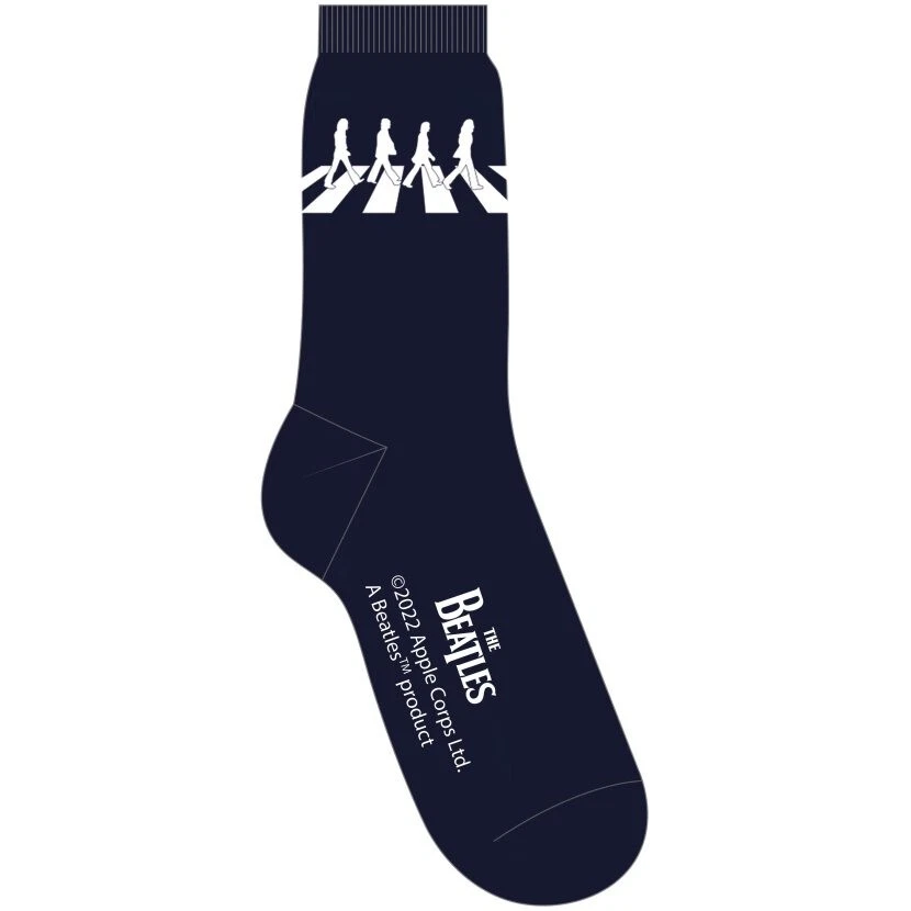The Beatles Abbey Road Classic Crew Calf Official Socks. Size 7-11