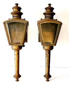 Early 1910s Vintage electric carriage lanterns - Picture 1 of 8