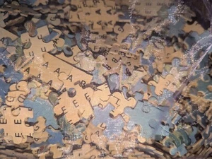 Borstengras Holzpuzzle 1000 29x19 komplett Blühender Mandelbaum - Bild 1 von 4