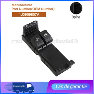 INTERRUPTEUR COMMANDE BOUTON LEVE VITRE pour AUDI A3 SKODA FABIA OCTAVIA NEUF - Picture 1 of 6
