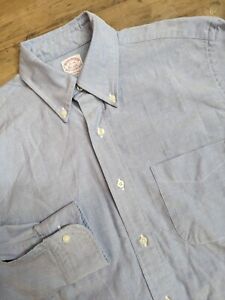 Brooks Brothers Shirt Mens 15/34 Makers Merchants USA Supima Cotton Long Sleeve