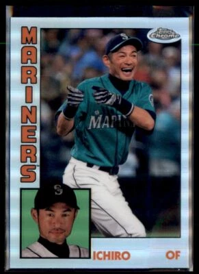 2019 Topps Chrome 1984 Refractor Ichiro Seattle Mariners #84TC-14 - Image 1 of 2