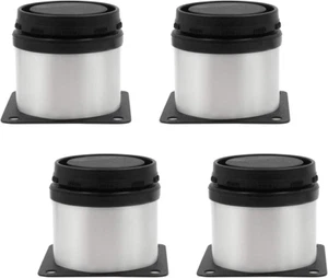 4PCS Adjustable Stainless Steel Furniture Legs for Cabinet Sofa Table 50X50Mm - Picture 1 of 12