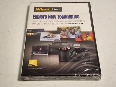 NIKON SCHOOL PRESENTS EXPLORE NEW TECHNIQUES Nikon D5100 Program DVD Disc - Image 1 of 3
