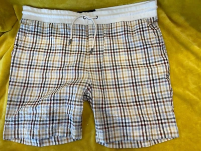 Shorts - Native Youth - W36 - Checkered - Drawstring - Men's - Unisex - Image 1 of 4