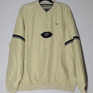 VTG Nike Purdue Boilermakers Windbreaker Pullover Nike Swoosh Adult XL - Picture 1 of 7