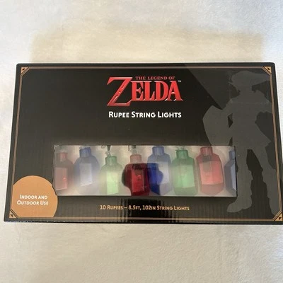NEW Legend Of Zelda 10 Rupee String Christmas Tree Lights Indoor Outdoor New - Image 1 of 2