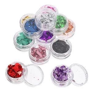 12 piezas láminas holográficas para arte en uñas lentejuelas brillo uñas láminas para arte en uñas - Imagen 1 de 20